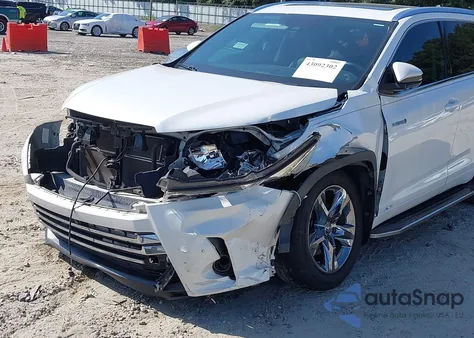 2018 Toyota Highlander Hybrid Limited Platinum из США, поврежденный, VIN 5TDDGRFH2JS041789